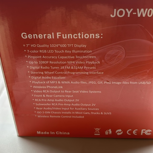 SJoyBring Upgrade Wireless Double Din Car Stereo with Apple Carplay, Android Aut - Picture 3 of 10